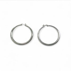 Elegant Silver Hoop Earrings